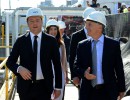 El Presidente y Matteo Renzi recorrieron el obrador del FFCC Sarmiento