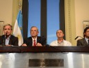 Conferencia de prensa de Los ministros Jorge Lemus; Germán Garavano y Andrés Ibarra en Casa Rosada.