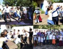 El Presidente Mauricio Macri visitó el Centro Cultural Santa Ana, ubicado en esa localidad de la provincia de Corrientes, donde bailó chamamé con profesores que enseñan esa danza litoraleña. 