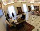 El Presidente Mauricio Macri se reunió con el Papa Francisco en la Biblioteca del Palacio Apostólico de la Santa Sede.