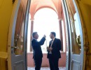 El presidente Macri junto al primer ministro de Italia, Matteo Renzi, en Casa de Gobierno