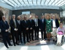 Mauricio Macri y Matteo Renzi junto a gobernadores y funcionarios nacionales