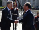 Mauricio Macri recibe al presidente francés