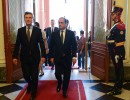 Mauricio Macri recibe al presidente francés