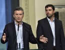 Mauricio Macri junto a Emilio Basavilbaso