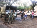 Efectivos del Ejército asisten a los afectados por las inundaciones
