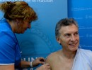 El presidente Macri se aplicó la vacuna antigripal