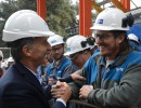 El Presidente visitó el complejo industrial de YPF en La Plata