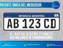 Ya rige la nueva patente del Mercosur