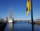 La Fragata Libertad arribó al puerto de Norfolk, en Estados Unidos