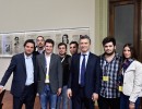 Día del Periodista: Macri brindó con los acreditados en Casa Rosada