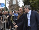 El Presidente asistió al cierre del desfile militar por el Bicentenario