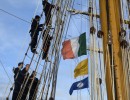 La Fragata Libertad arribó al puerto de Dublin, en Irlanda