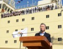 Macri visitó el rompehielos Irízar, que volvió a navegar después de 10 años