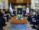 El presidente Mauricio Macri recibió a su par de México