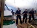 La Fragata Libertad arribó al puerto español de El Ferrol