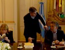  El presidente Mauricio Macri encabezó una reunión de Gabinete en Casa Rosada