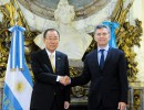 El presidente Macri recibió al secretario General de la ONU