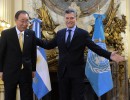 El presidente Macri recibió al secretario General de la ONU