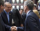 El Presidente Mauricio Macri con Matteo Renzi y Recep Erdogan