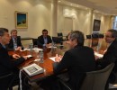 El presidente Macri se reunió con el jefe de Gabinete, Marcos Peña y el ministro Rogelio Frigerio