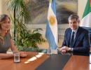 El jefe de Gabinete recibió a la ministra italiana de Reformas Constitucionales