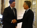 El presidente Mauricio Macri recibió a su par de Eslovenia, Borut Pahor