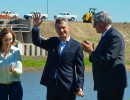 El presidente Macri anunció una nueva etapa del plan de obras hídricas en la cuenca del río Salado