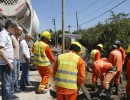 Marcos Peña recorrió obras de pavimentación en Pilar