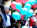El Presidente participó de un brindis por las Fiestas junto a trabajadores de Casa Rosada