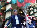 El Presidente participó de un brindis por las Fiestas junto a trabajadores de Casa Rosada