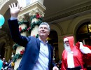 El Presidente participó de un brindis por las Fiestas junto a trabajadores de Casa Rosada