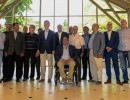 El Presidente brindó con un grupo de líderes sindicales por las Fiestas de Fin de Año