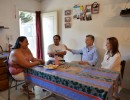 El presidente Macri visitó a un obrero de la construcción en su casa de Moreno