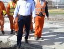 El presidente Macri recorrió obras viales en el municipio de Quilmes