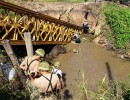 El Ejército colaboró en la reparación de un puente caído en Corrientes