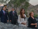 Mauricio Macri y Michelle Bachelet, en un acto por los 200 años de la batalla de Chacabuco