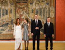 El Presidente y la Primera Dama ofrecieron una recepción de honor a los Reyes de España