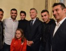 El presidente Macri saludó a deportistas y entrenadores argentinos que trabajan en España