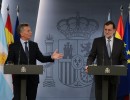 El presidente Macri junto a su par español, Mariano Rajoy