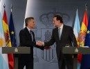 El presidente Macri junto a su par español, Mariano Rajoy