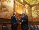 Macri participó de un coloquio con el Premio Nobel Mario Vargas Llosa