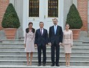 Mauricio Macri y Juliana Awada, junto a los reyes de España, Felipe VI y Letizia