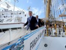 El presidente Macri dio la Orden de Zarpada de la Fragata Libertad