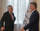 Mauricio Macri recibió al expresidente chileno Sebastián Piñera