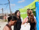 La ministra Stanley recorrió los stands del programa El Estado en tu barrio en  Tres de Febrero