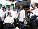 Michetti y Vidal entregaron una ambulancia en Laprida