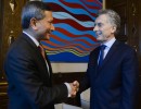 El presidente Mauricio Macri recibió al canciller de Singapur, Vivian Balakrishnan