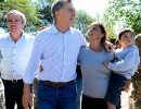El Presidente acompañó a familias afectadas por las inundaciones en Tucumán