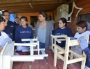 Juliana Awada visitó una cooperativa en Pilar